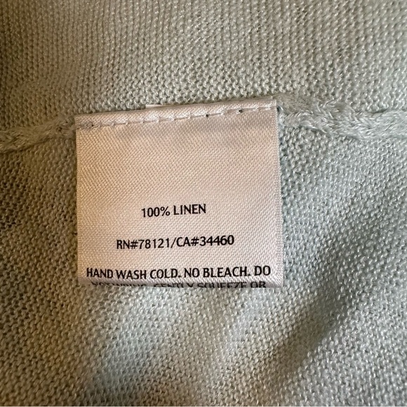 Eileen Fisher Linen Lightweight knit white Short Sleeve woman’s XL(z) - Picture 2 of 16